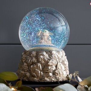 New Pottery Barn Kids Mandalorean Grogu Snow Globe